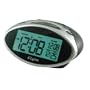 Elgin Battery Powered LCD Alarm Clock with Nap Timer 3408E – Silver