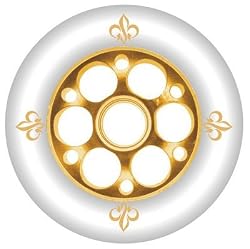 YAK Fleur Metal Core Wheel Gold 110mm with Bearings