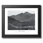 Ansel Adams Rocky Mountain B/W Photo Picture Framed Art Print