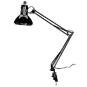 Black Swing Arm Lamp Black Metal