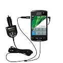 Blackberry Storm FM Transmitter / Internet Music Vehicle Adapter with integrated Car Charger - Gomadic Brand w/ TipExchange Technology