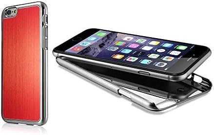 iPhone 6 Case Aluminum Cover (Scratch-Proof) With Free Screen Protector For 4.7 inch Size Phone Cases (Combo Offer) - Perfect For Men, Women, Boys, Girls - Lifetime Warranty (2015) - Metal Red + Bonus Screen Guard (MH-IP6-016)