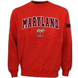Maryland Terrapins Red Automatic Crew Sweatshirt