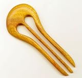 Baerreis Hair Stick - Shortie - Simply Round -Canary Wood, 3 prong