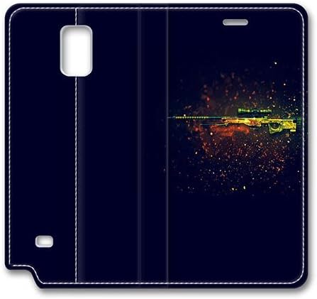 Samsung Galaxy Note 4 Leather Case - Lightweight Slim Fit Leather Case for Samsung Galaxy Note 4 Awp Dragon Lore Sniper Rifle Counter Strike Customized Leather Case for Samsung Galaxy Note 4