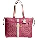 AUTHENTIC COACH HERITAGE STRIPE MULTIFUNCTION BABY BUSINESS TOTE 13191 (Magenta)