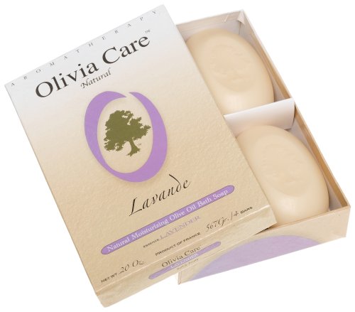 Olivia Care Hard Top Gift Box of 4 Soaps Lavender 20-Ounce BoxesB001535JSY 