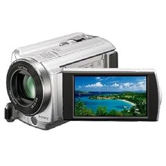 Sony DCR-SR58ES HDD Camcorder (6,8 cm (2,7 Zoll) Touchscreen Display, 60-fach optischer Zoom, 80GB interne Festplatte) silber