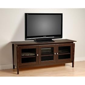 Prepac Verona Espresso Flat Panel LCD Plasma TV Console by