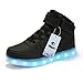 TUTUYU Kids&Adult 11 Colors LED Light Up Shoes High Top Flashing Sneakers For Christmas