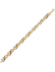 Black Hills Gold Diamond Cut Leaf Bracelet