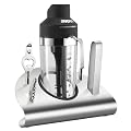 Unold 78755 Barkeeper-Set Elektrischer Shaker f�r Cocktails, Milchshakes und Fitness-und Di�tdrinks / inkl. Edelstahlhalter mit Barzubeh�r