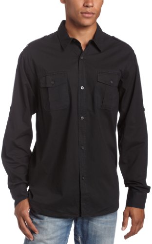 Quiksilver Mens Xavier Long Sleeve Woven Shirt