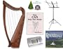 36" Beginners Adare Harp Package, Complete Celtic Package