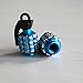 Suriel(TM) 4 Pcs Blue Cool Grenade Shaped Motorcycle Bike Car Tire Tyre Valve Caps
