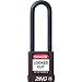 Zing RecycLock Lockout/Tagout Padlock, Keyed Alike, 1-3/4" Body Length, 3" Shackle Clearance