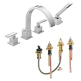 Delta KRTDVE-DH-T4753-CH Vero Roman Tub Filler Kit Deck-Mount, Chrome Chrome [並行輸入品]