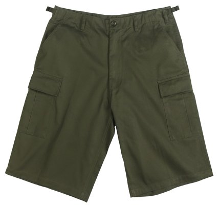 ロスコ 6ポケット ハーフパンツ エクストラロング 七分丈 オリーブ - ROTHCO UF XTRA LONG FATIGUE SHORTS P/C OD