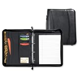 Review Impala  / Impala Ring Binder Portfolio Leather Zipped with Handle Internal Calculator A4 Notepad Black Ref 508104B