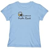 T-Shirt Woman Light Blue  I Wanna Math Rock  Music
