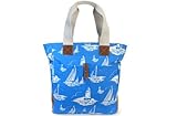 LX LXLbh\ CathKidston g[g[g@TALL TOTE W/LEATHER TEFLON@BOAT ROYAL BLUE@244718