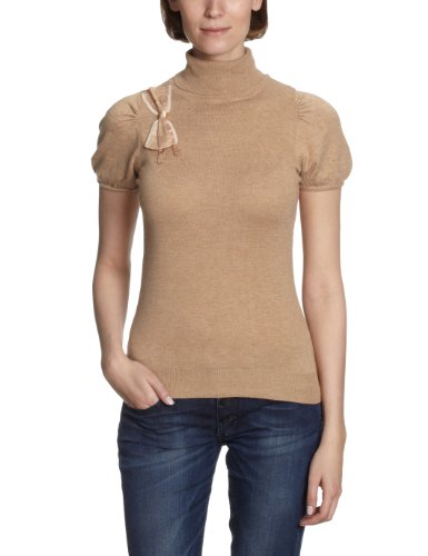 NafNaf Damen Pullover U1, Gr. 40 (L), Beige (C205 Camel chine) Preisvergleich