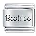 Jewelry : Name Beatrice Italian Charms Bracelet Link