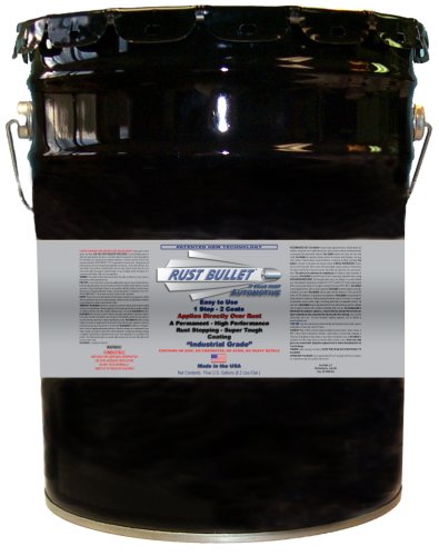 One 5 Gallon Pail - Rust Bullet Automotive, Metallic Gray