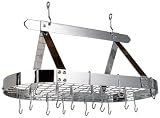 Old Dutch 36-by-18-Inch Oval Pot Rack, Chrome