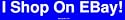 I Shop On EBay! Bumper Sticker