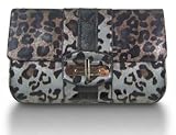 Melie Bianco Spicy Leopard Clutch in Pewter Review