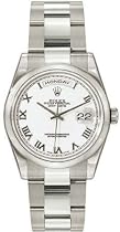 Rolex Oyster Perpetual Day-Date 18kt White Gold Mens Watch 118209-WRO