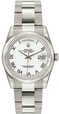 Rolex Oyster Perpetual Day-Date 18kt White Gold Mens Watch 118209-WRO