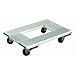 Magline CDH2130 Aluminum Castered Dollies, 2000lbs Capacity, 42" Length x 24" Width x 10" Height