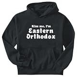 Sweatshirt Black " Kiss Me Eastern Orthodox " Religion