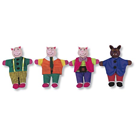 Childrens Toyshop  Toys : Tellatale Three Little Pigs Finger Puppet Set
