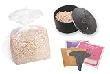 Grill-Räucher-Set, Räucherdose, Räucherchips, Kräutern