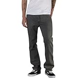 IMAGE OF Fox Racing Throttle Jeans Men's Denim Racewear Pants w/ Free B&F Heart Sticker Bundle - Grey Vintage / Size 31