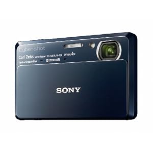 Sony DSC-TX7 10.2MP CMOS Digital Camera with 4x Zoom with Optical Steady Shot Image Stabilization and 3.5 inch Touch Screen LCD (Blue)