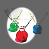 Bubble Ball Martini Glass-Red