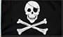 Pirate (Skull and Crossbones) Flag - 3 foot by 5 foot Polyester