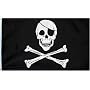 Pirate (Skull and Crossbones) Flag - 3 foot by 5 foot Polyester