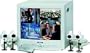 Lorex SG21284-A 21-inch 2-page/8-channel Color Quad Observation System with 4 Cameras