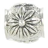 Quiges Beads Sterling Silver Flower bead