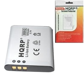 HQRP Battery for OLYMPUS Stylus TOUGH-6020 / TOUGH 6020, TOUGH-8000 / TOUGH 8000 Digital Camera plus LCD Screen Protector