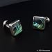 Paua and Sterling Silver Square Cufflinks