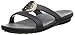 crocs Womens Women's Sanrah Circle Sandal,Black/Charcoal,6 M US