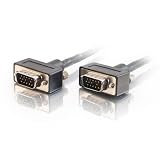 Cables to Go 40511 Plenum-Rated M/M SXGA Monitor/Projector Cable with Low Profile Connectors (25 Feet, Black)