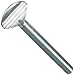Zinc Plated Steel Thumb Screw, Spade Head with Shoulder