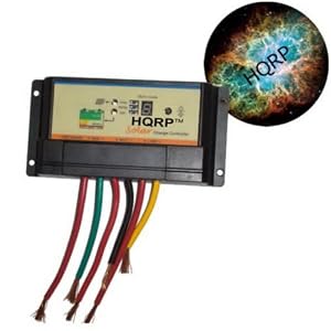HQRP Solar 10A Charge Power Controller Regulator 12V 24V 10 Amp for Boat RV Marine plus HQRP Coaster by